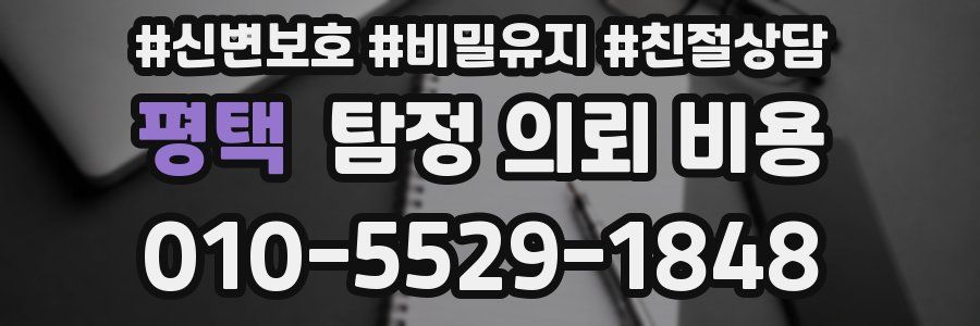 평택 탐정 의뢰 비용