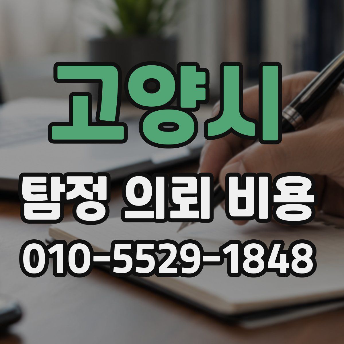고양시 탐정 의뢰 비용