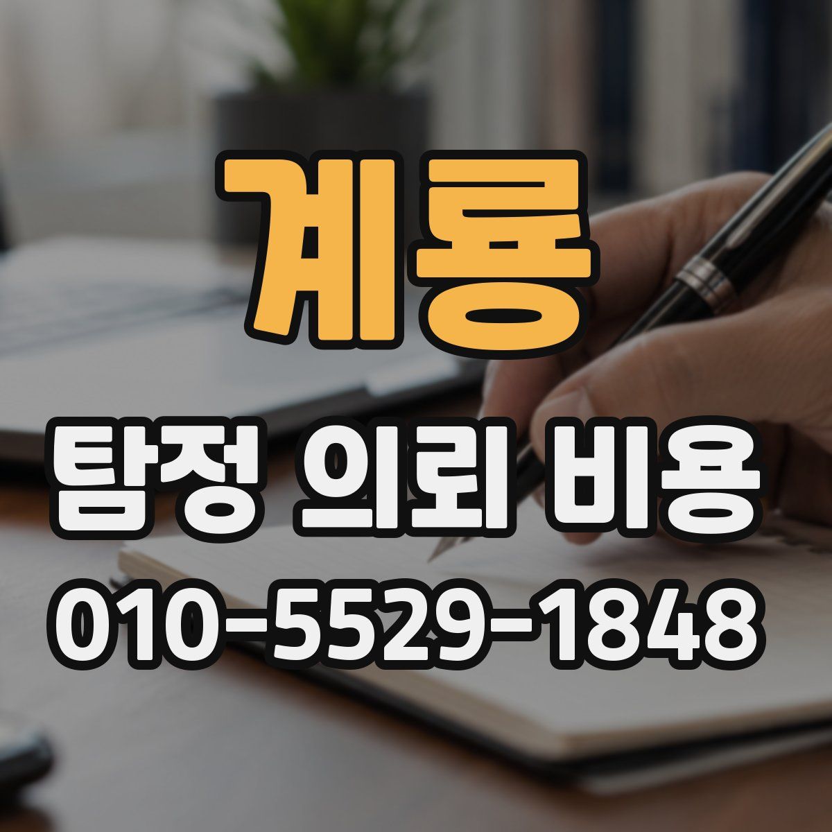 계룡 탐정 의뢰 비용