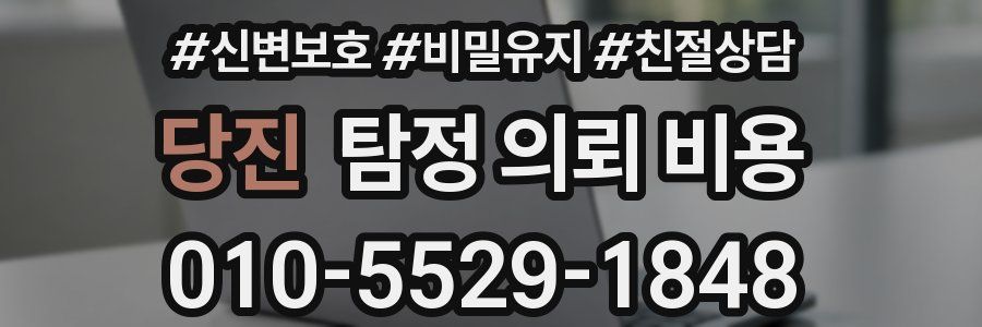 당진 탐정 의뢰 비용