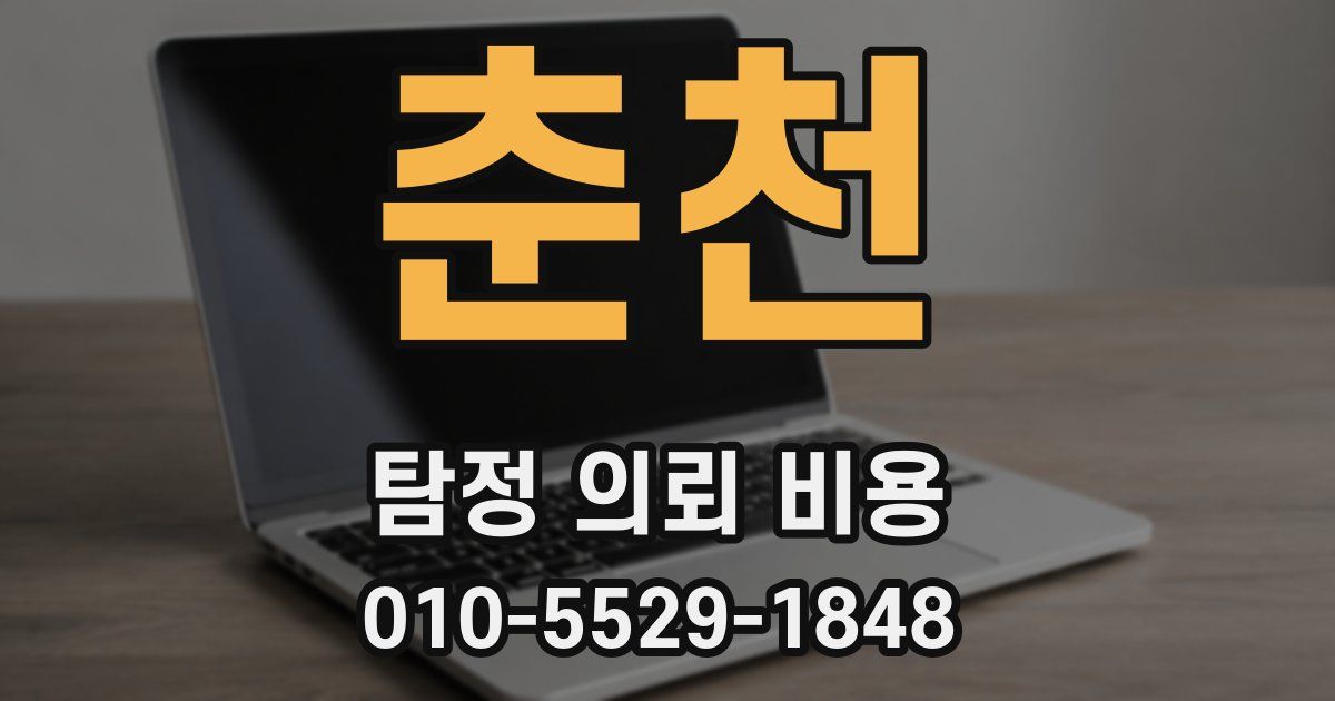 춘천 탐정 의뢰 비용