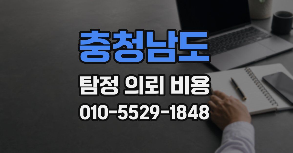 충청남도 탐정 의뢰 비용