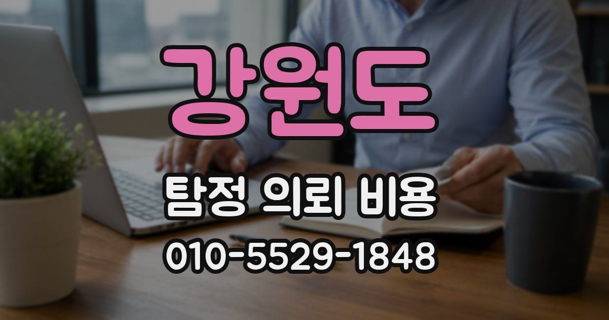 강원도 탐정 의뢰 비용