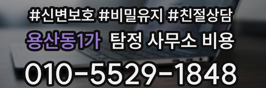 용산동1가 탐정 사무소 비용
