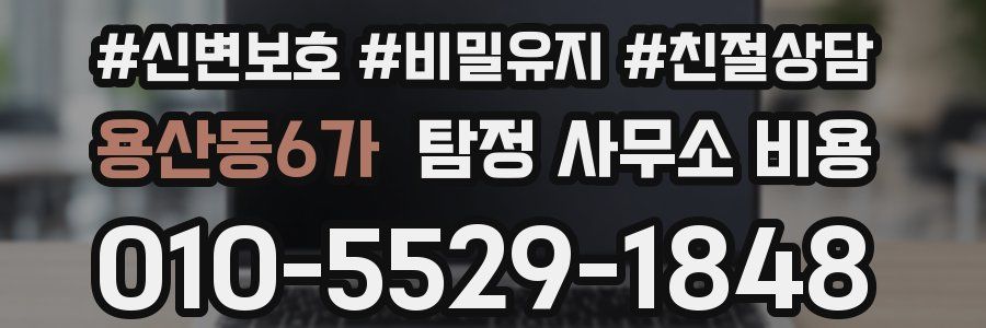 용산동6가 탐정 사무소 비용