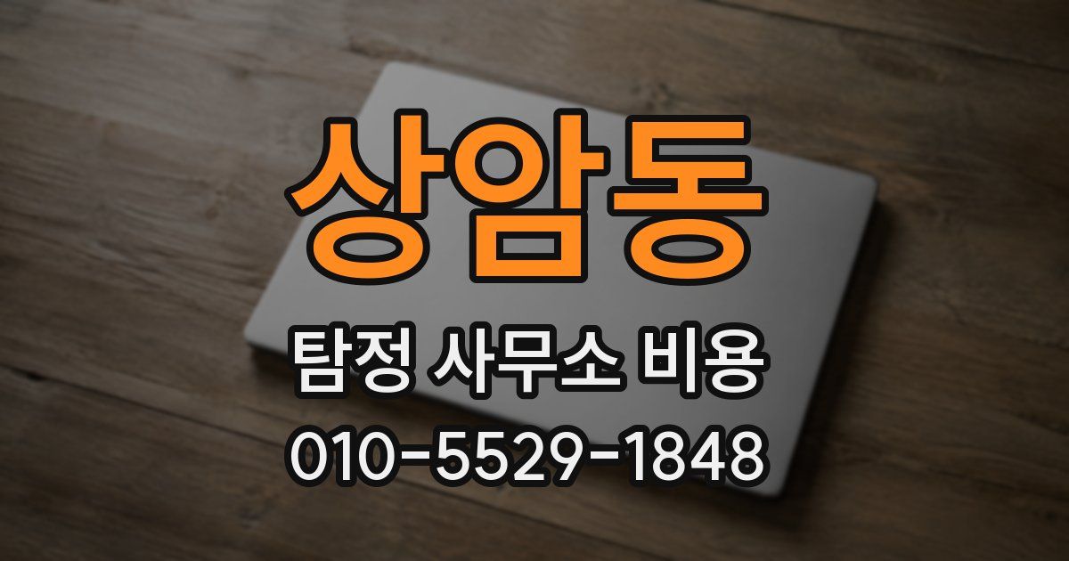 상암동 탐정 사무소 비용