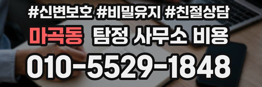 마곡동 탐정 사무소 비용