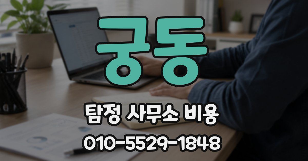 궁동 탐정 사무소 비용