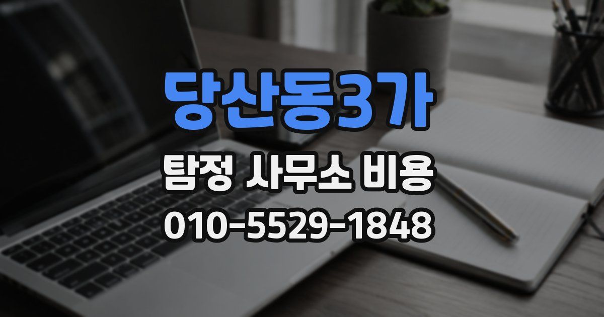 당산동3가 탐정 사무소 비용