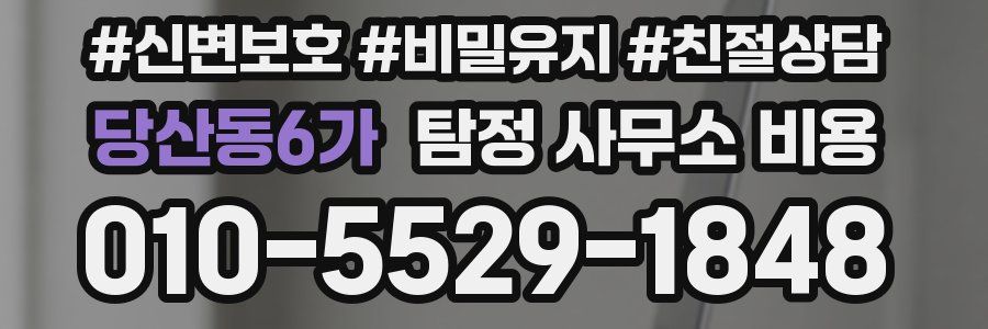 당산동6가 탐정 사무소 비용