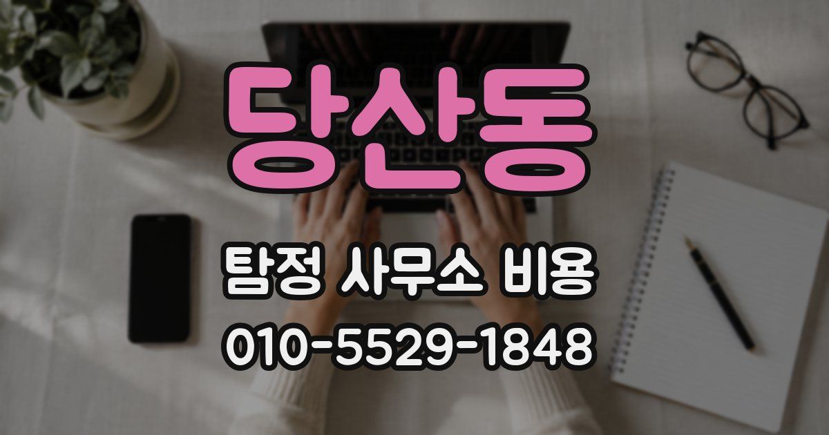 당산동 탐정 사무소 비용