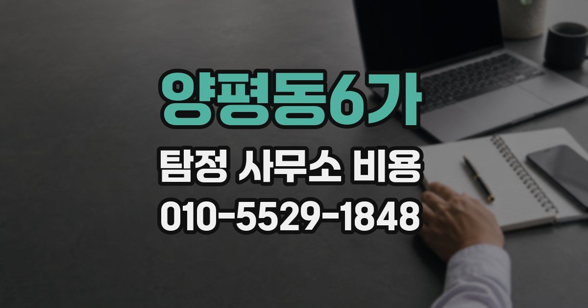 양평동6가 탐정 사무소 비용