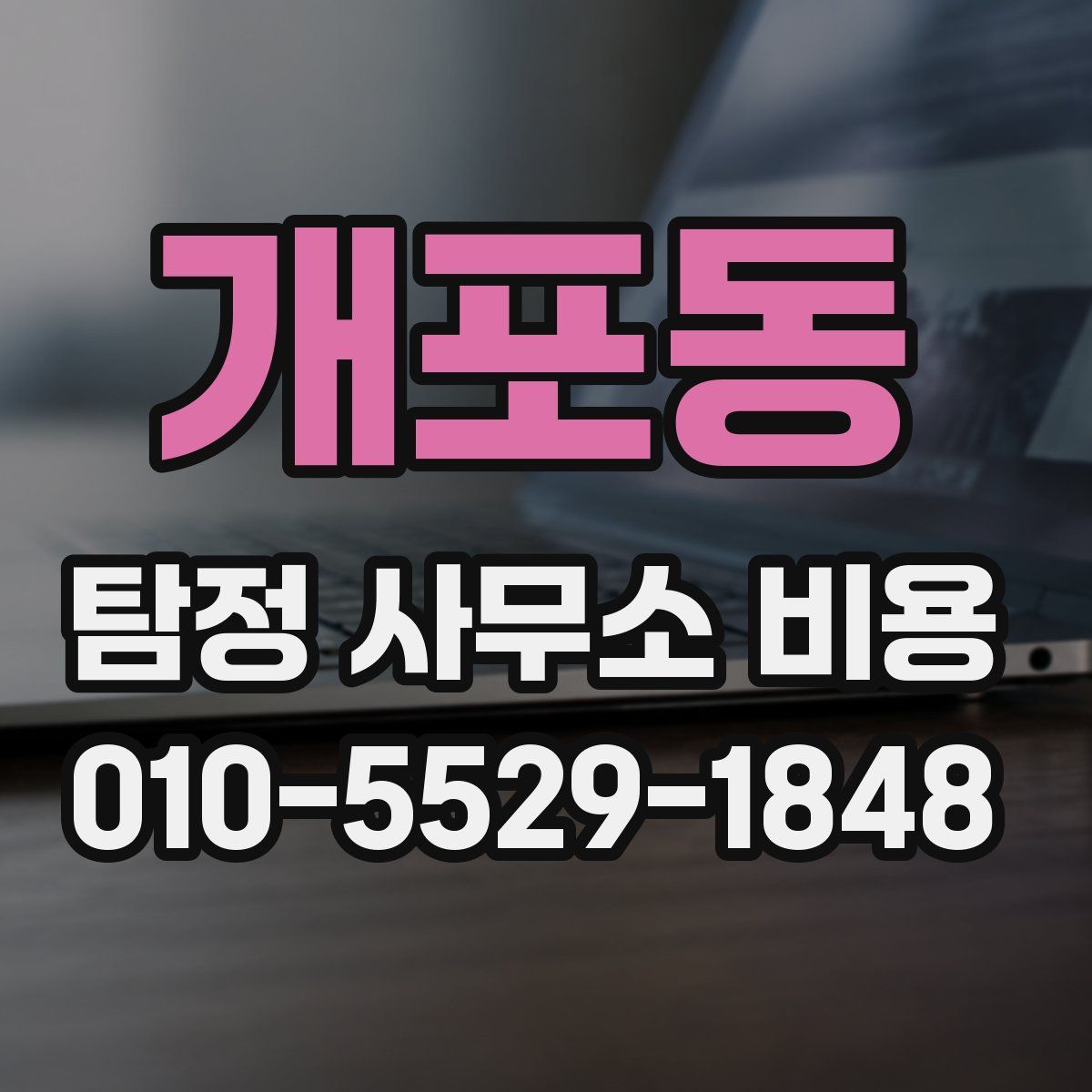 개포동 탐정 사무소 비용