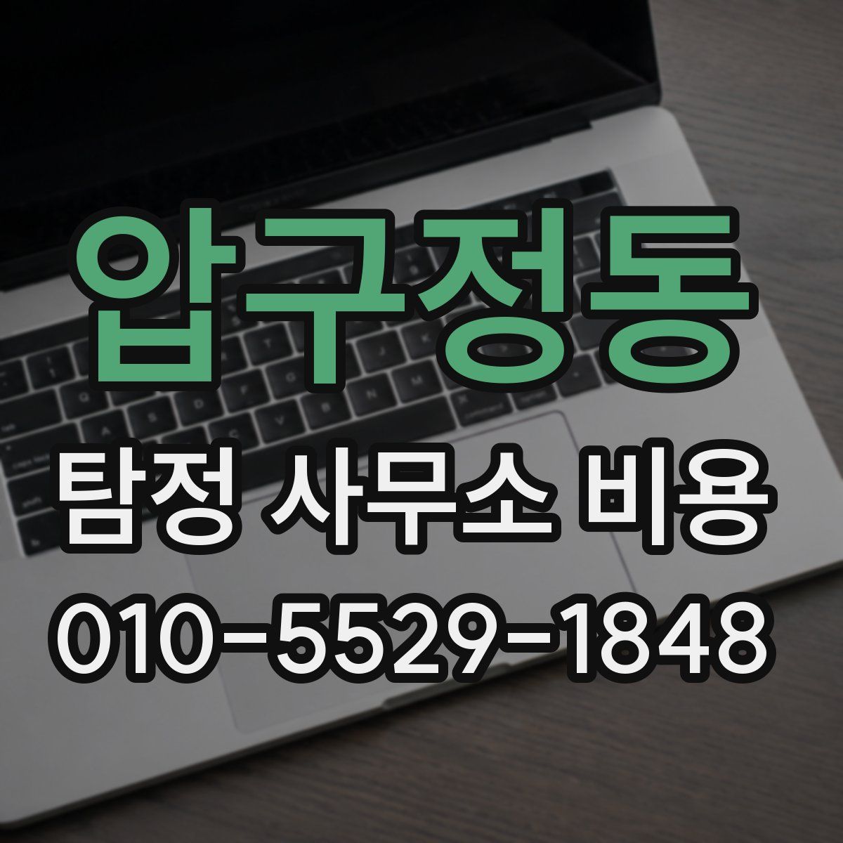 압구정동 탐정 사무소 비용