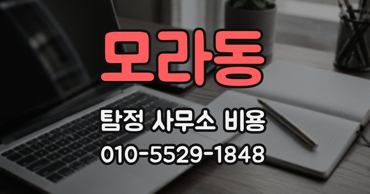 모라동 탐정 사무소 비용