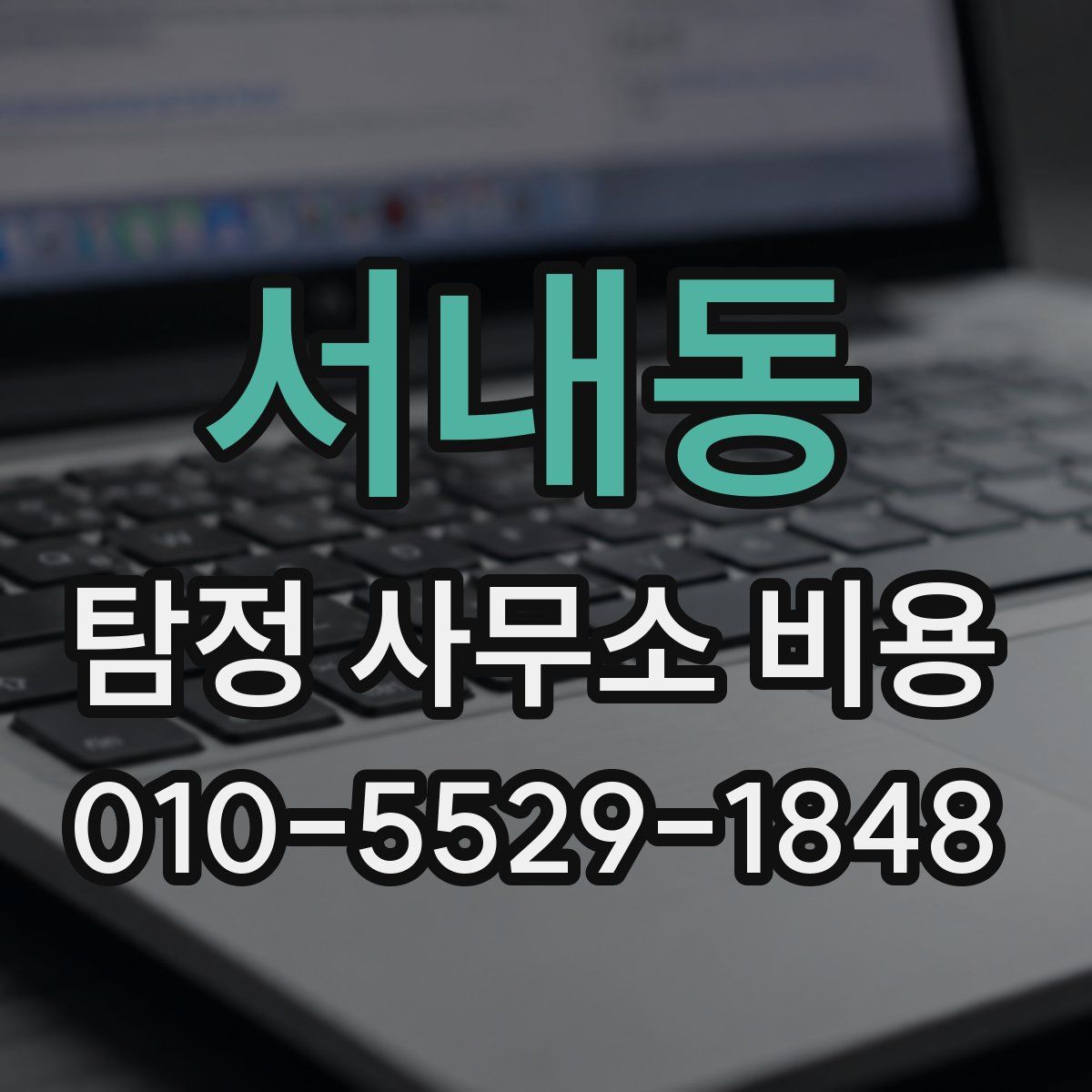 서내동 탐정 사무소 비용