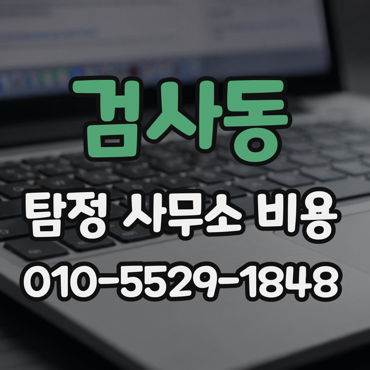 검사동 탐정 사무소 비용