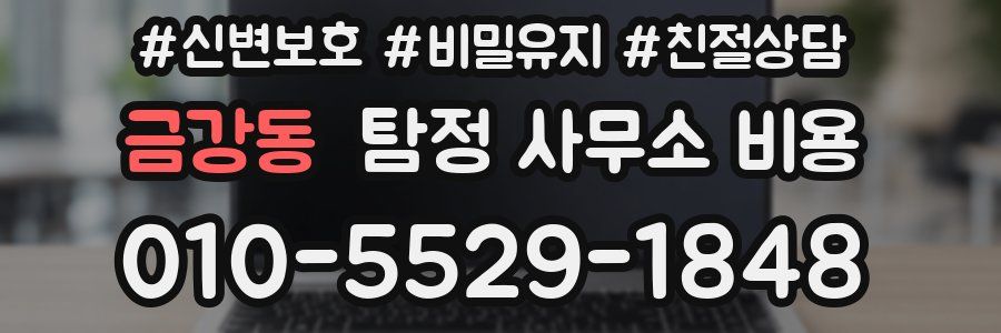 금강동 탐정 사무소 비용