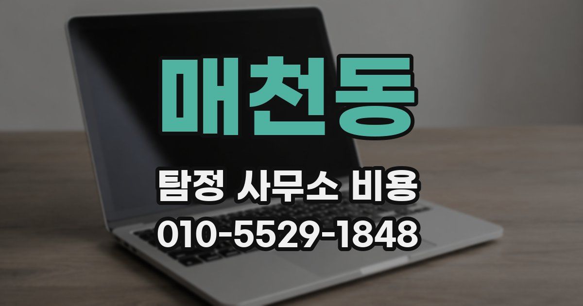 매천동 탐정 사무소 비용