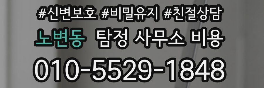 노변동 탐정 사무소 비용