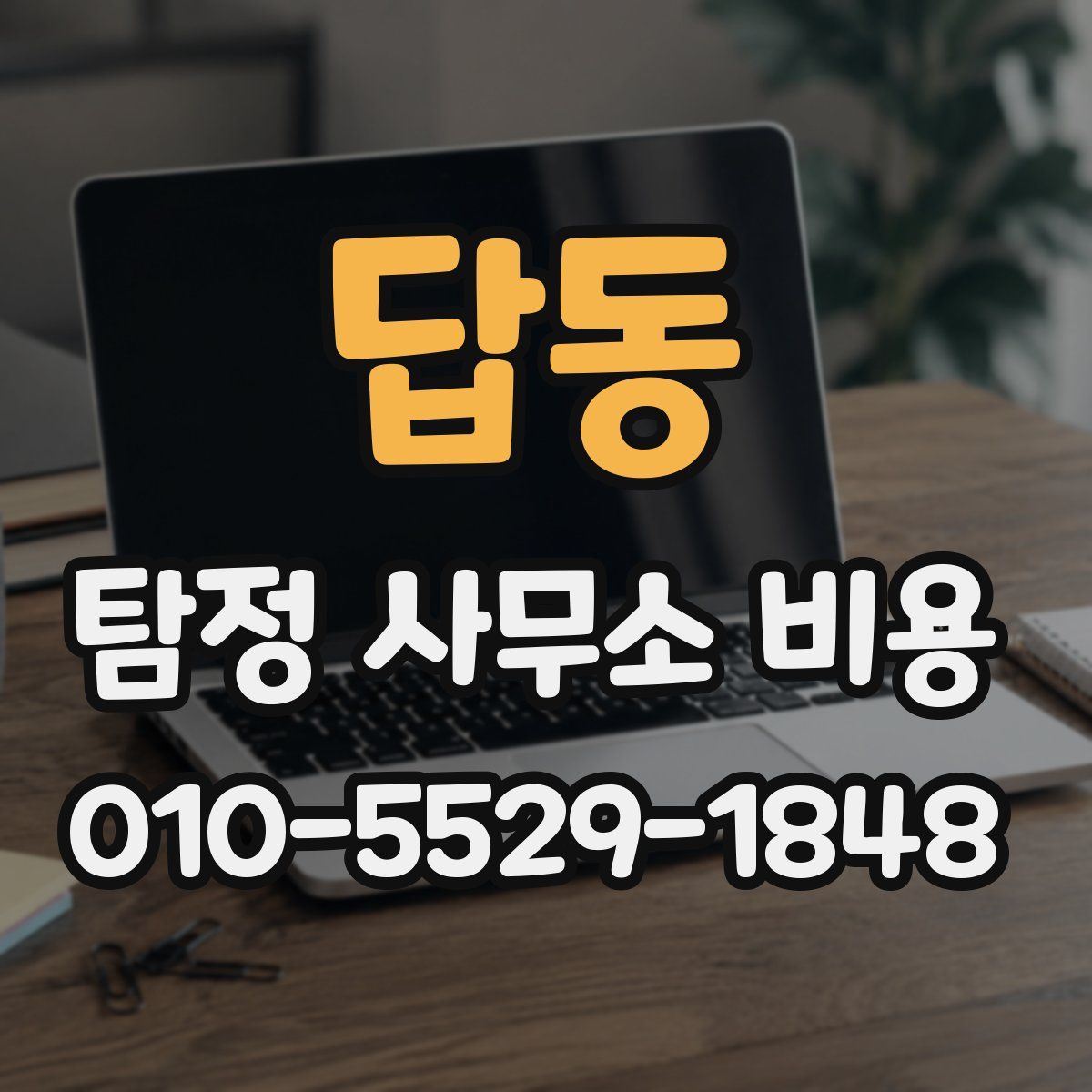 답동 탐정 사무소 비용
