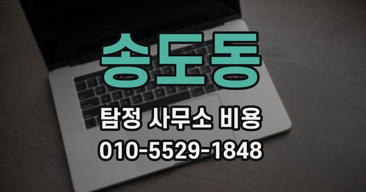 송도동 탐정 사무소 비용