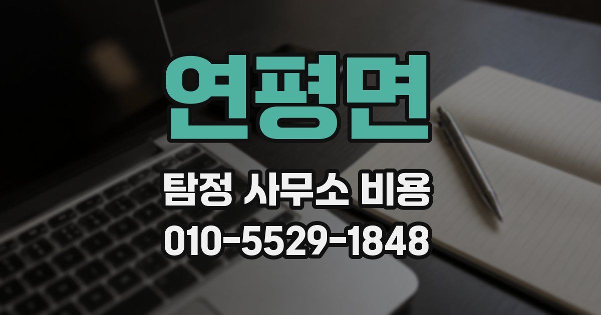 연평면 탐정 사무소 비용