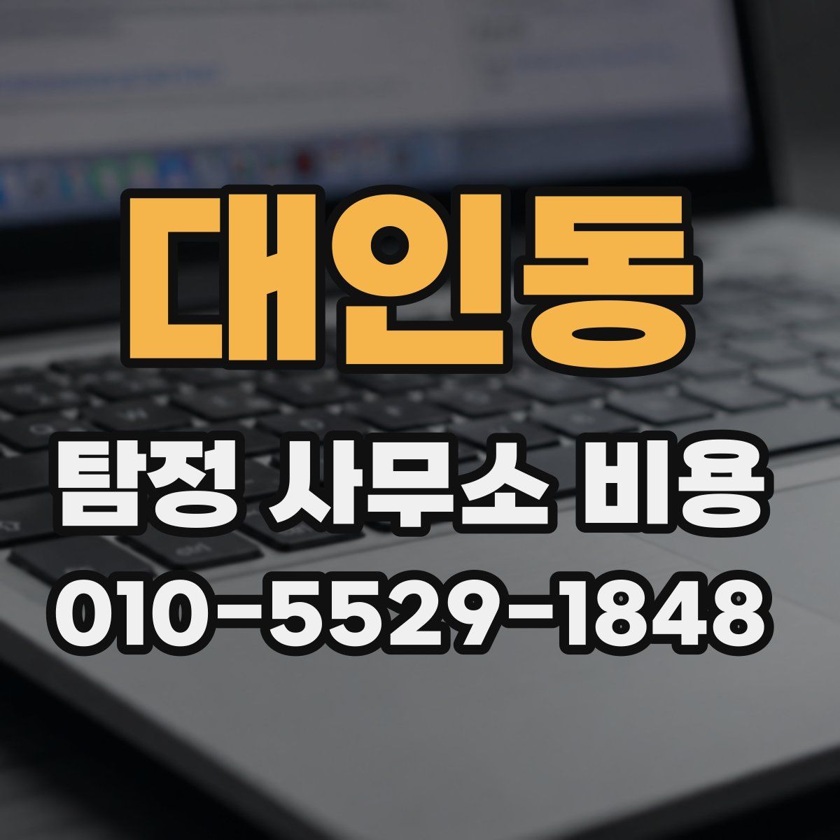 대인동 탐정 사무소 비용