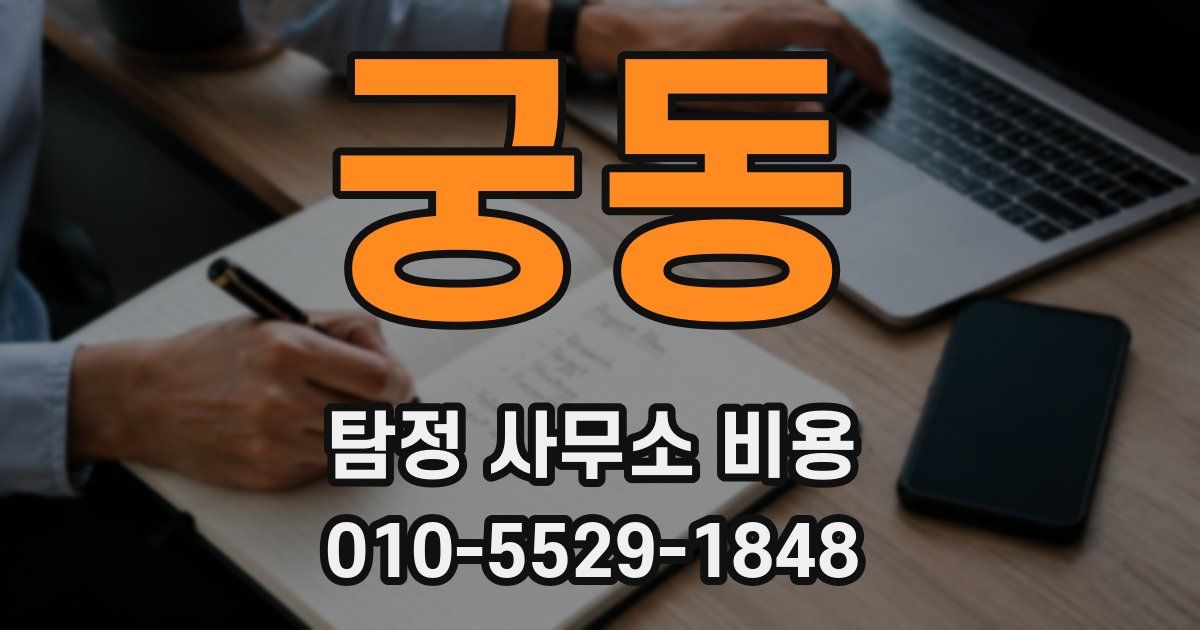 궁동 탐정 사무소 비용
