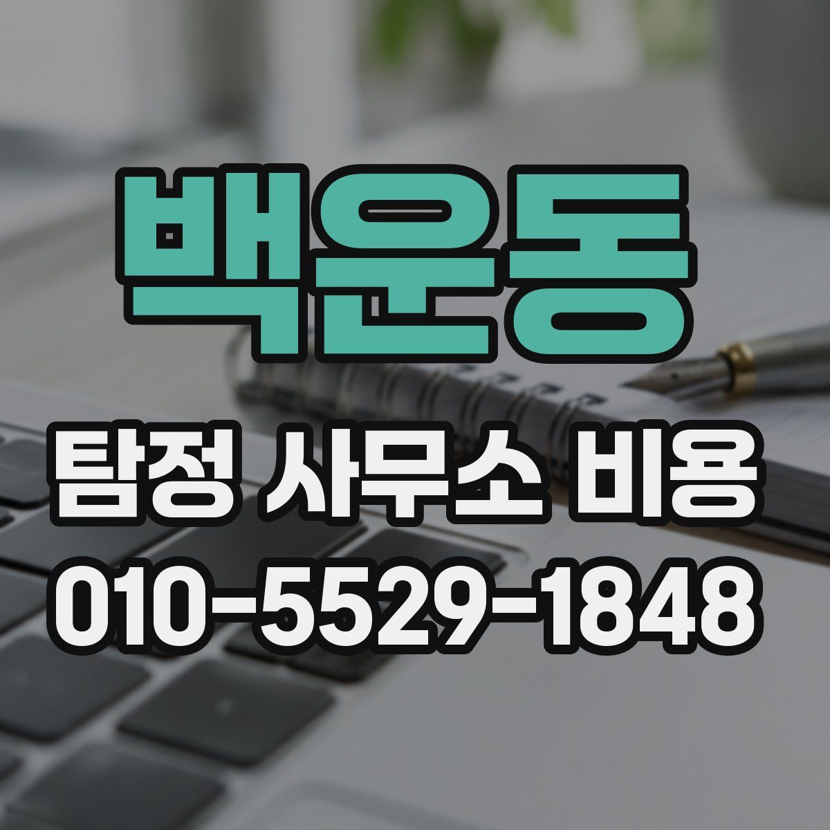 백운동 탐정 사무소 비용