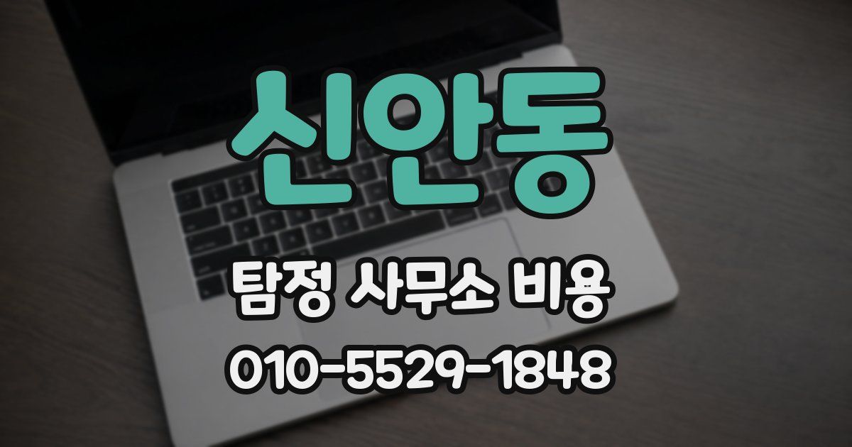 신안동 탐정 사무소 비용