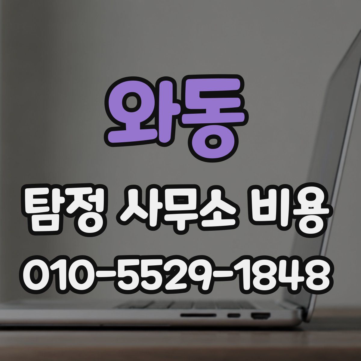 와동 탐정 사무소 비용