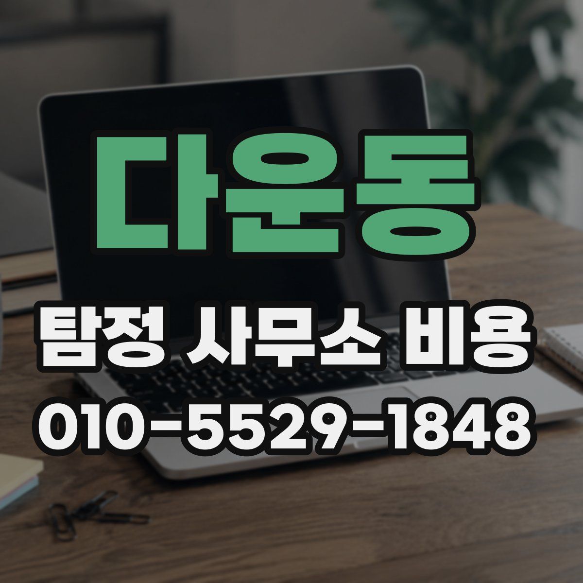 다운동 탐정 사무소 비용