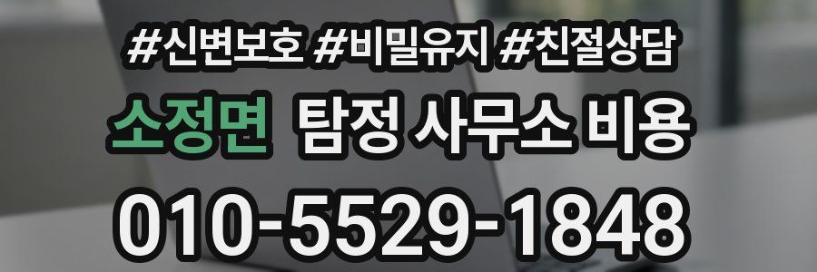 소정면 탐정 사무소 비용