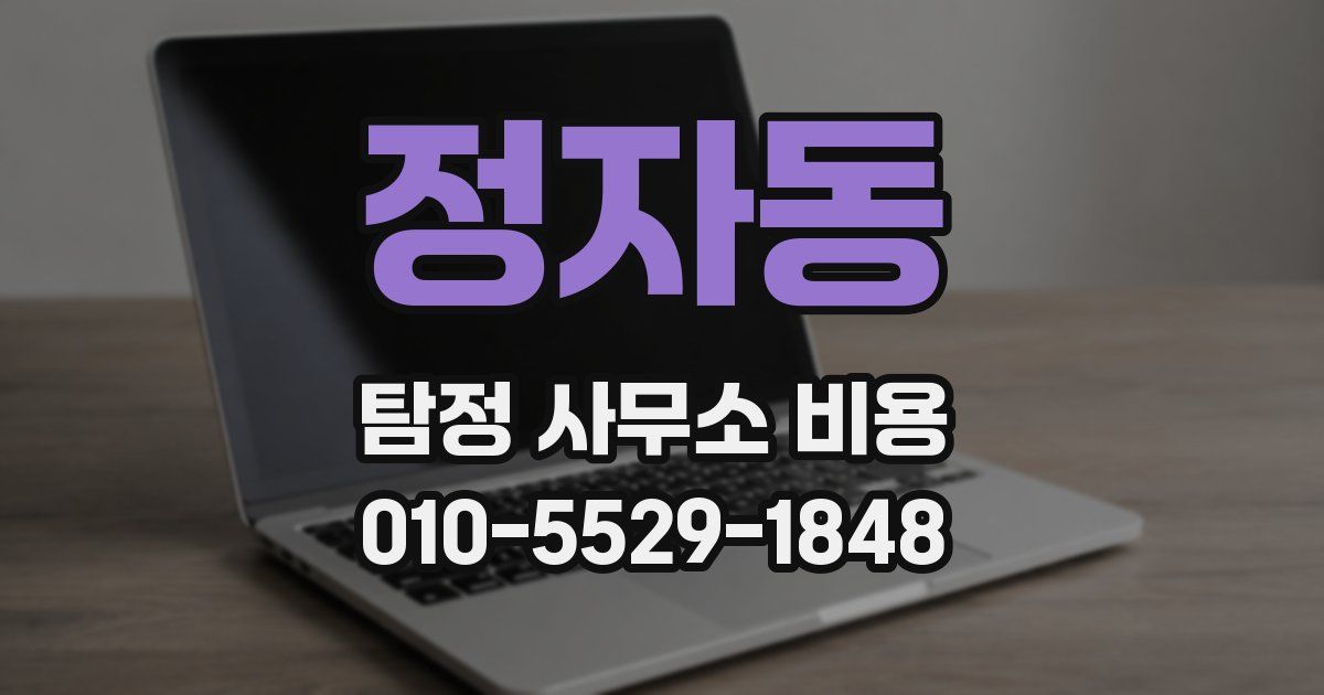 정자동 탐정 사무소 비용