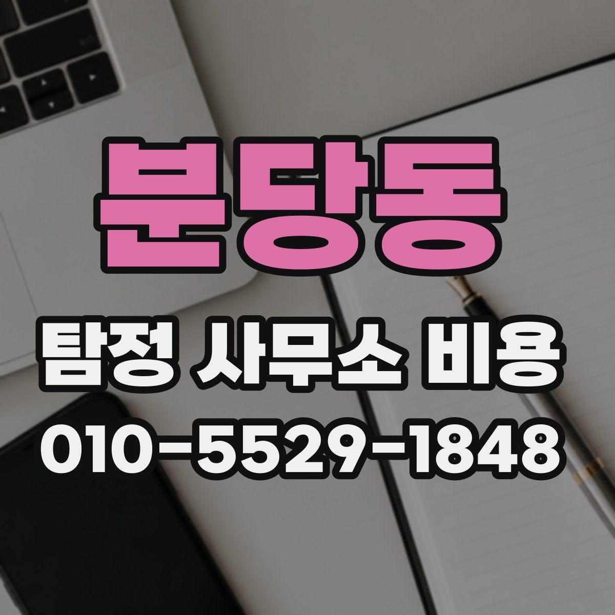 분당동 탐정 사무소 비용