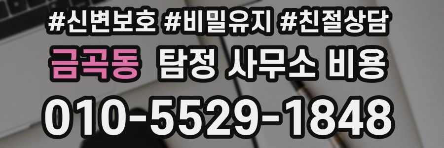 금곡동 탐정 사무소 비용