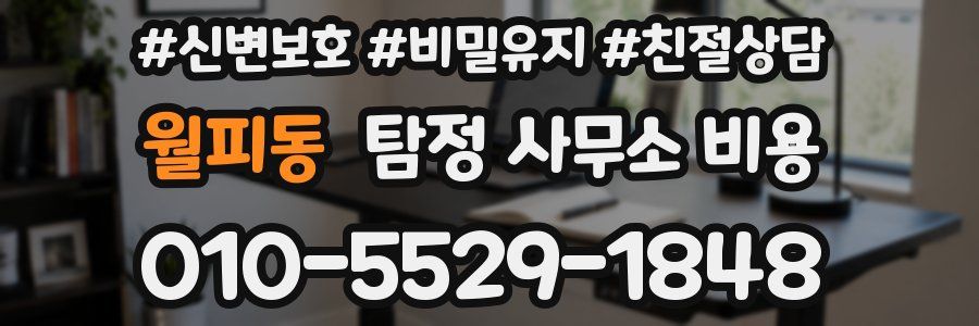 월피동 탐정 사무소 비용