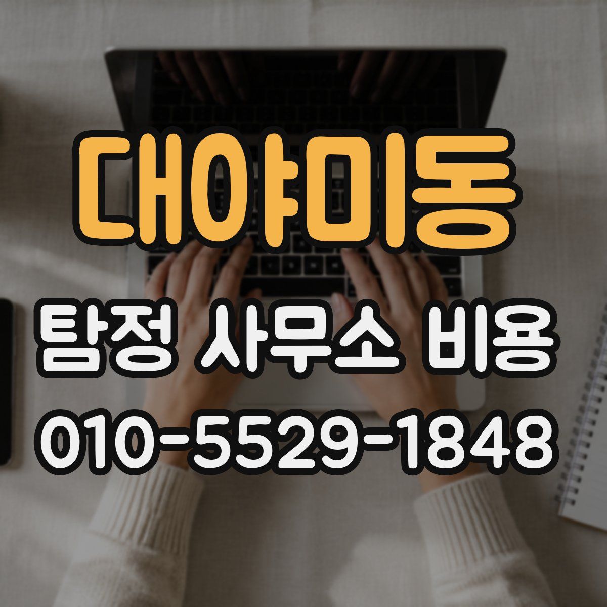 대야미동 탐정 사무소 비용