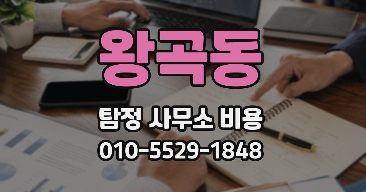 왕곡동 탐정 사무소 비용