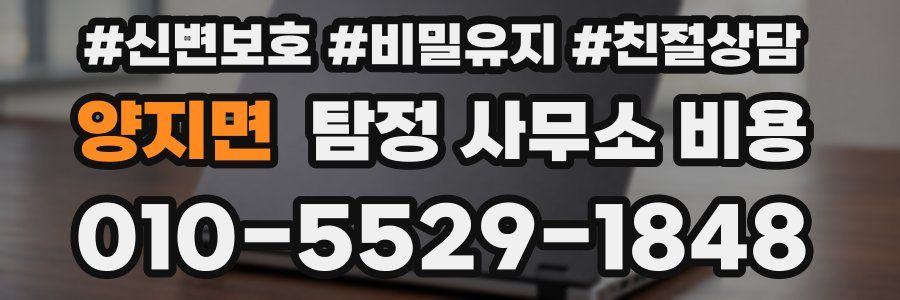 양지면 탐정 사무소 비용