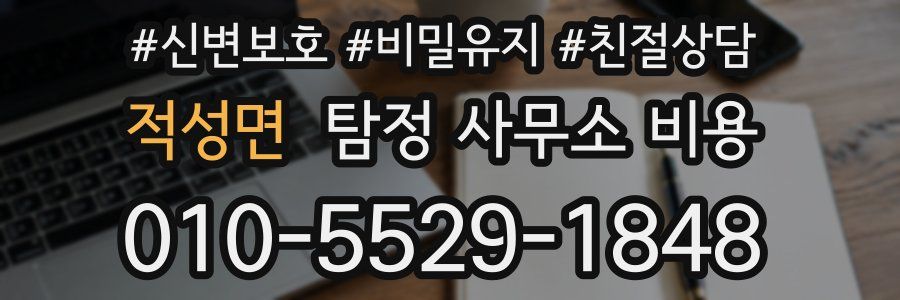 적성면 탐정 사무소 비용