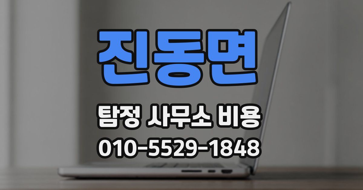 진동면 탐정 사무소 비용