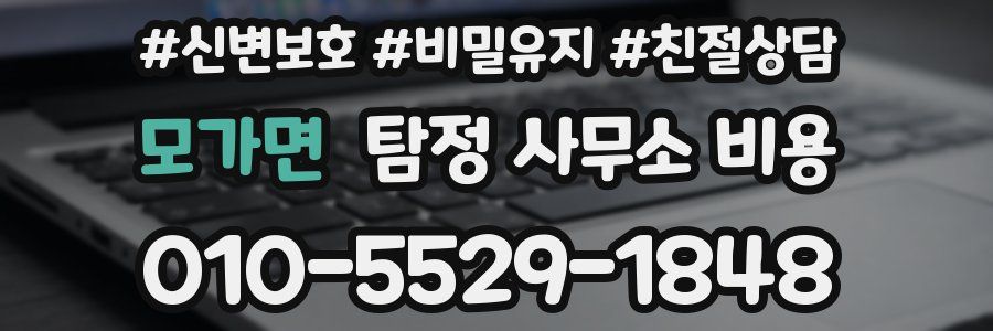 모가면 탐정 사무소 비용