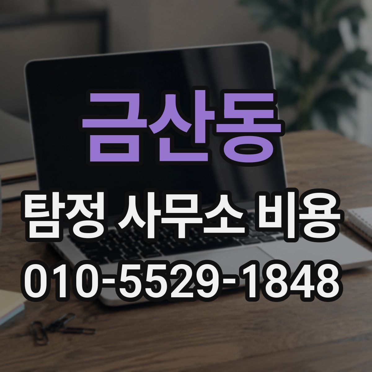 금산동 탐정 사무소 비용
