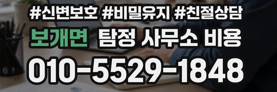 보개면 탐정 사무소 비용