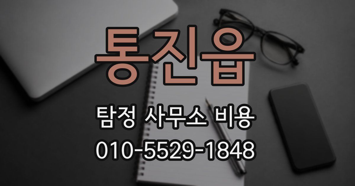 통진읍 탐정 사무소 비용