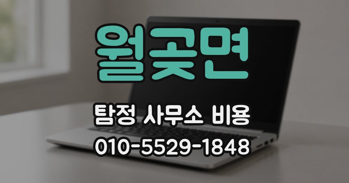 월곶면 탐정 사무소 비용