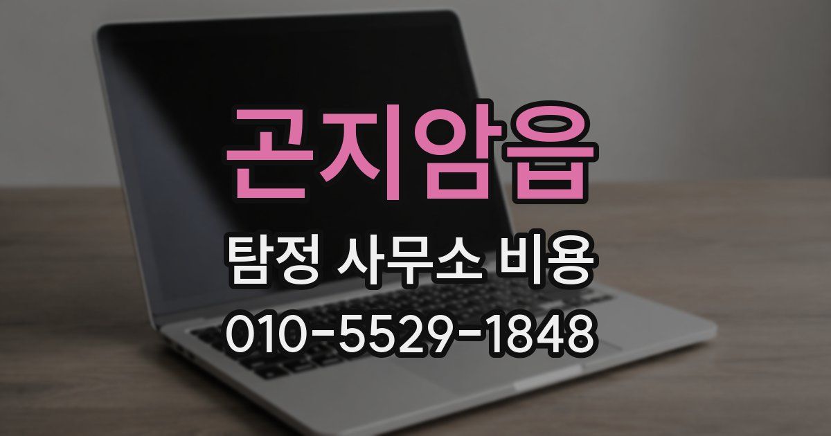 곤지암읍 탐정 사무소 비용