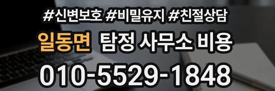 일동면 탐정 사무소 비용